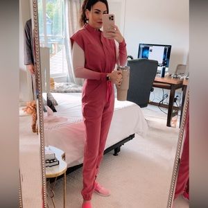 Figs Rafaela rose Quartz Jumpsuit Scrubs